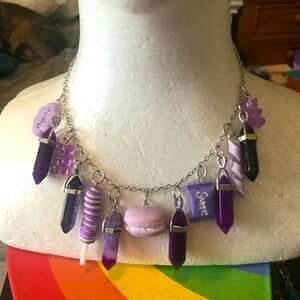 Violet Charm Necklace